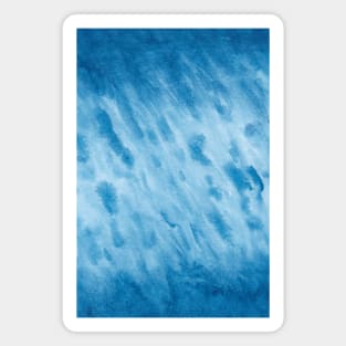 Blue watercolor abstract painting Magnet